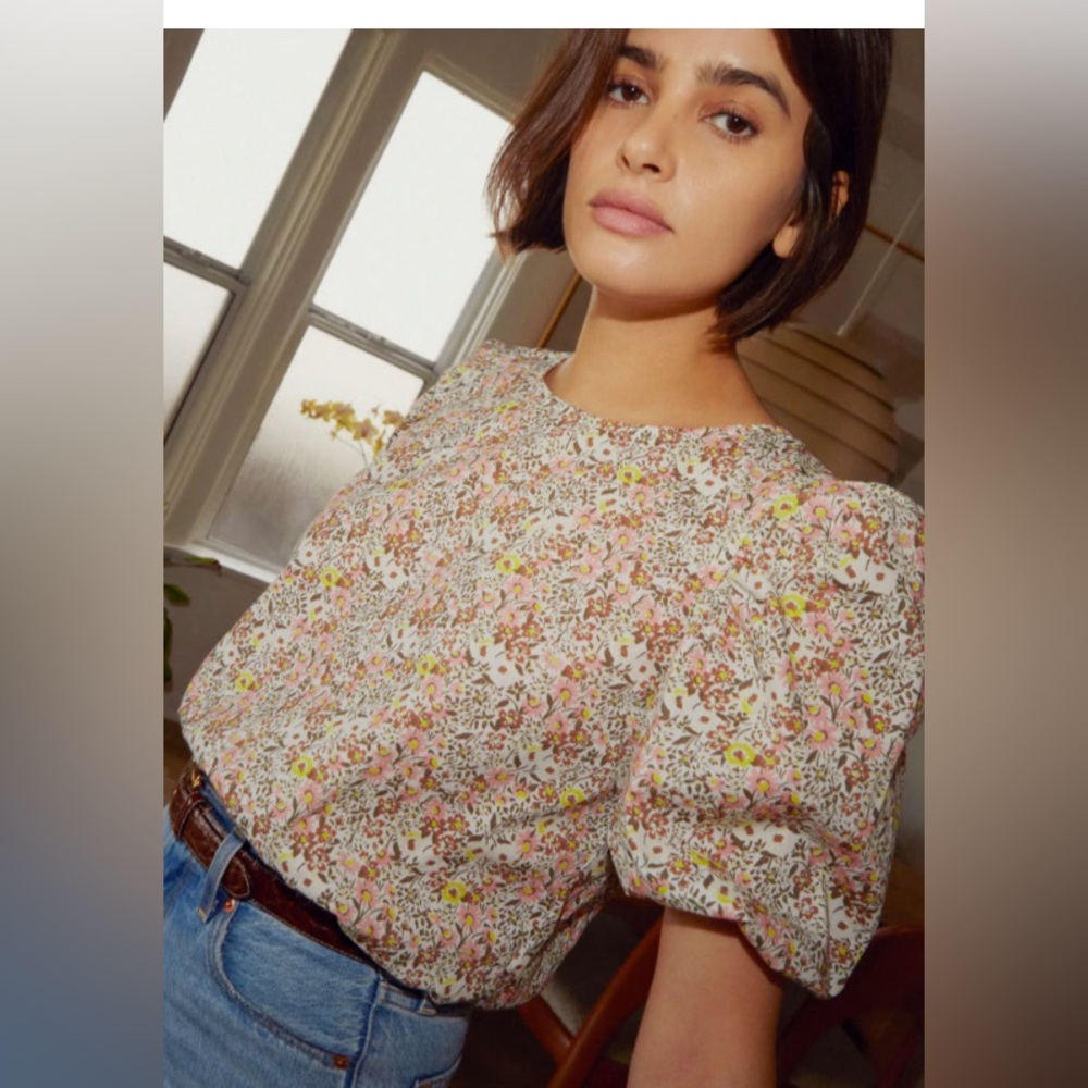 Nation Ltd Heidi crop top in Dear Abby floral print